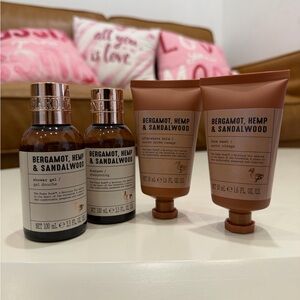 Bergamot, Hemp & Sandalwood Grooming Set - Brown